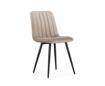 Стул на металлокаркасе Дани бежевый / черный