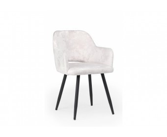 Стул на металлокаркасе Эолин светло-бежевый (simple 011) / черный