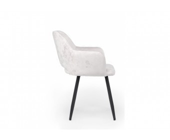 Стул на металлокаркасе Эолин светло-бежевый (simple 011) / черный