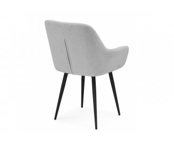 Стул на металлокаркасе Флюид светло-серый (zd 960) / черный