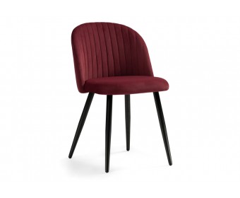 Стул на металлокаркасе Gabi 1 wine red / black