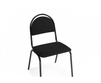 Стул на металлокаркасе Гумер ткань черный / темный мусс