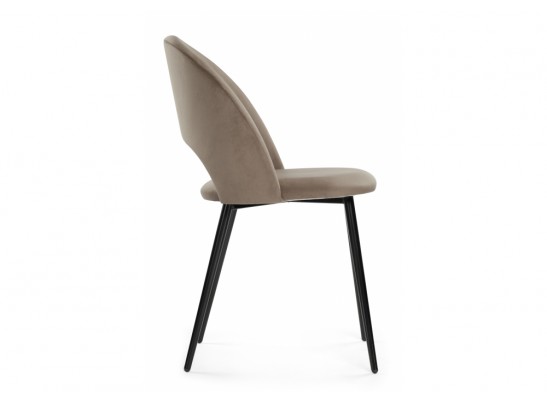 Стул на металлокаркасе Ирре светло-коричневый / черный глянец в Набережных Челнах