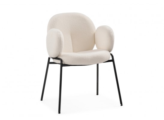 Стул на металлокаркасе Kalipso white / black в Набережных Челнах