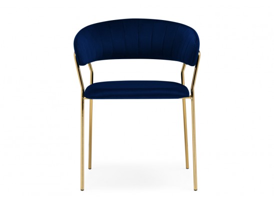 Стул на металлокаркасе Kamelia 1 dark blue / gold в Набережных Челнах