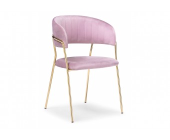 Стул на металлокаркасе Kamelia серый / золото