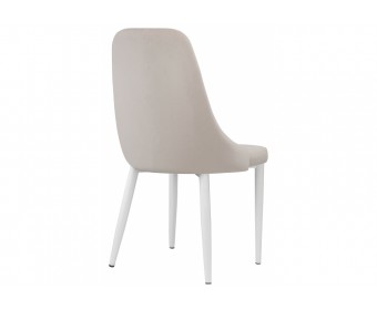 Стул на металлокаркасе Kora beige / white