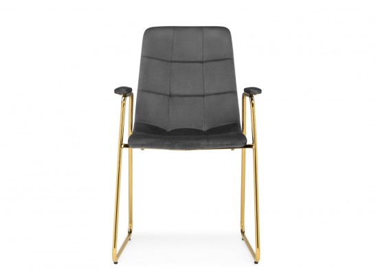 Стул на металлокаркасе Lana dark grey / gold в Набережных Челнах