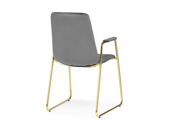 Стул на металлокаркасе Lana dark grey / gold в Набережных Челнах