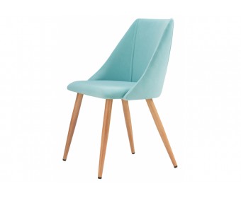 Стул на металлокаркасе Morgan light blue