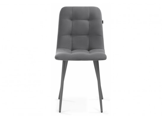 Стул на металлокаркасе Нора темно-серый / серый каркас в Набережных Челнах