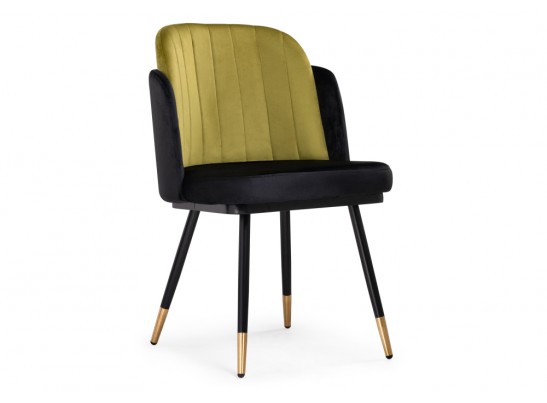Стул на металлокаркасе Penelopa black / hakki / black / gold в Набережных Челнах