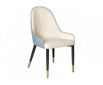 Стул на металлокаркасе Rendal light blue / white