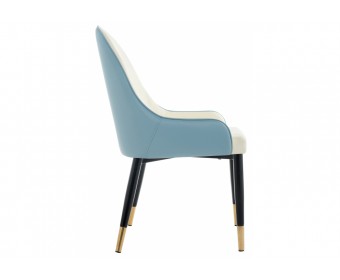 Стул на металлокаркасе Rendal light blue / white