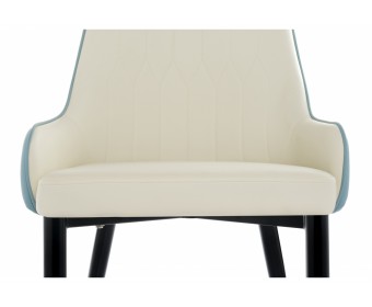 Стул на металлокаркасе Rendal light blue / white