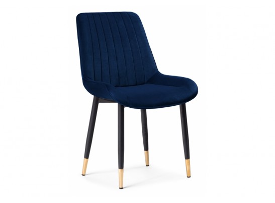 Стул на металлокаркасе Seda 1 dark blue / gold / black в Набережных Челнах