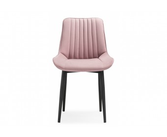 Стул на металлокаркасе Седа розовый / черный