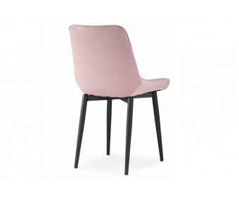 Стул на металлокаркасе Седа розовый / черный