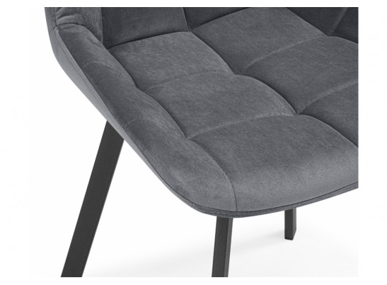 Стул на металлокаркасе Стронг вращающийся темно-серый велютто 32 / черный каркас в Набережных Челнах