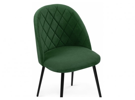 Стул на металлокаркасе Зест темно-зеленый / черный глянец в Набережных Челнах