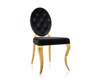 Стул Odda черный / золотой
