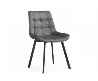 Стулья на металлокаркасе Челси 360 светло-серый (ZD 960) / черный