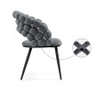 Стул на металлокаркасе Ball dark gray / black в Набережных Челнах