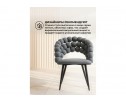 Стул на металлокаркасе Ball dark gray / black в Набережных Челнах
