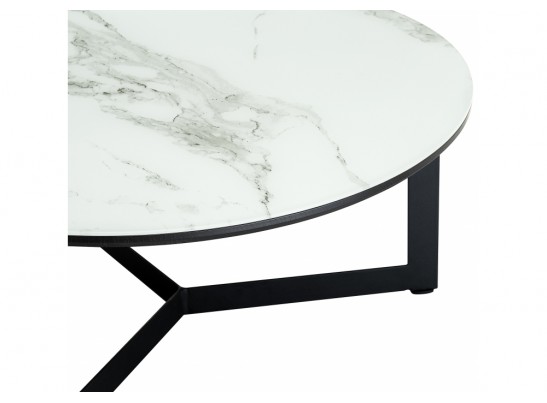 Журнальный столик Роб D-700 70х33 мрамор белый в Набережных Челнах