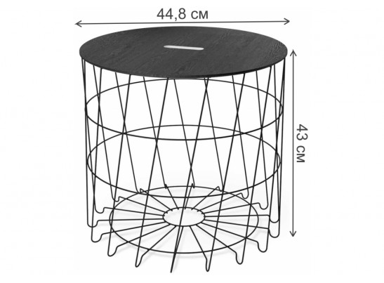 Журнальный столик Sheffilton SHT-CT41 мисандея / белый муар в Набережных Челнах