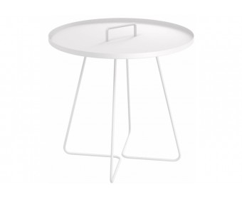 Журнальный столик Sheffilton SHT-CT42 белый муар