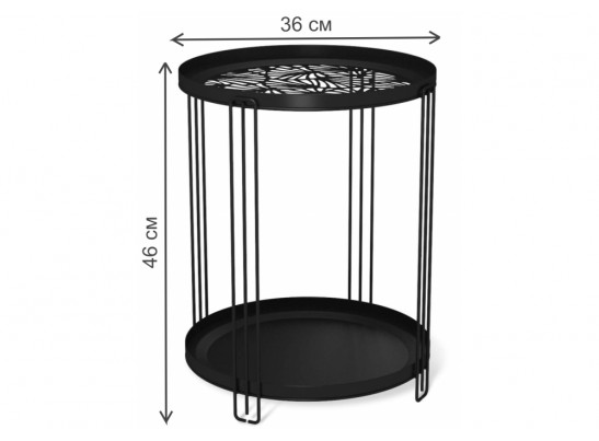 Журнальный столик SHT-CT82 черный муар в Набережных Челнах