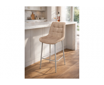 Полубарный стул Челси латте (zd 290) / серый