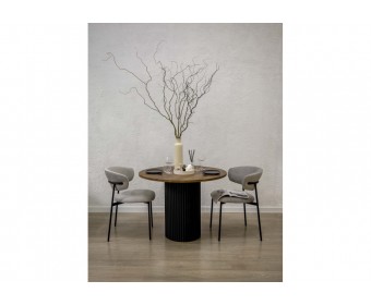 Деревянный стол Барел 89 орех кантри / черный