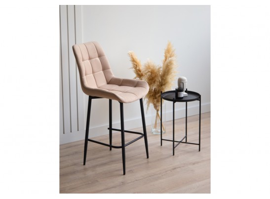 Полубарный стул Челси 360 бежевый (zd 210) / черный в Набережных Челнах