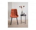 Стул на металлокаркасе Челси П терракотовый (zd 432) / черный в Набережных Челнах