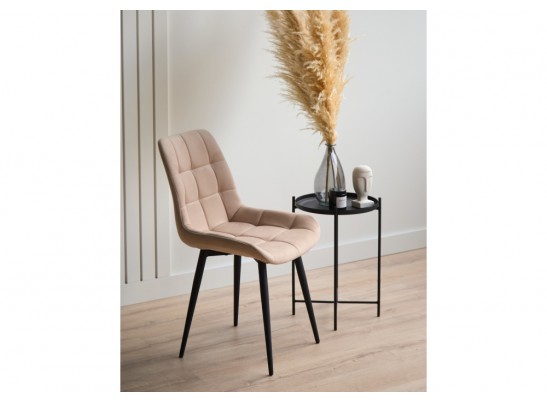 Стул на металлокаркасе Челси 360 К бежевый (zd 210) / черный в Набережных Челнах