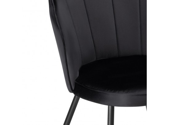 Стул на металлокаркасе Coral black