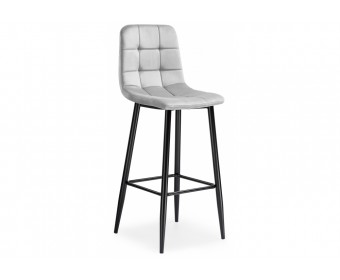 Барный стул Chio light gray / black