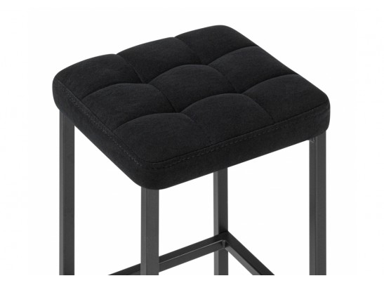 Барный стул Лофт микровелюр катания блэк / черный матовый в Набережных Челнах