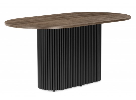 Деревянный стол Барон О 160 х 90 дуб кантри / черный в Набережных Челнах