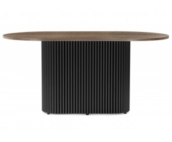 Деревянный стол Барон О 160 х 90 дуб кантри / черный