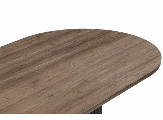 Деревянный стол Барон О 160 х 90 дуб кантри / черный в Набережных Челнах