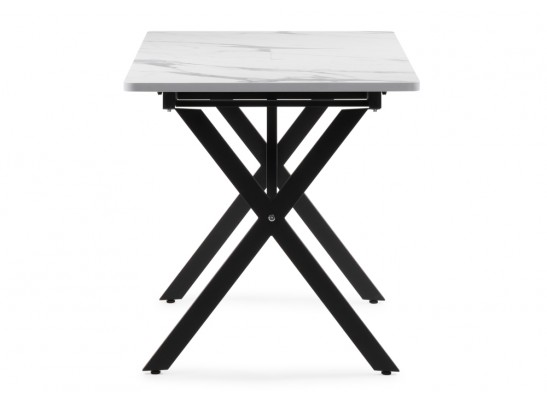 Деревянный стол Гурдун белый / черный в Набережных Челнах