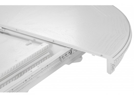 Деревянный стол Нозеан круглый белый / серебро в Набережных Челнах