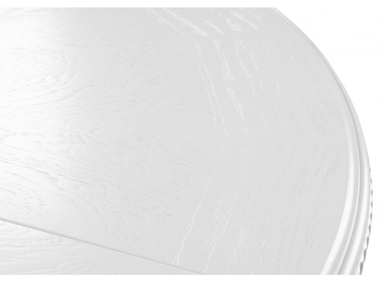 Деревянный стол Нозеан круглый белый / серебро в Набережных Челнах