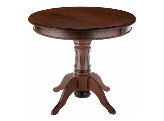 Деревянный стол Павия круглый орех / коричневая патина в Набережных Челнах