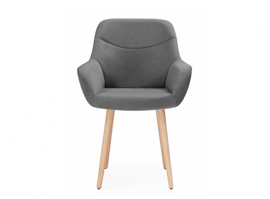 Деревянный стул Флюид темно-серый (zd 995) / светлое дерево в Набережных Челнах