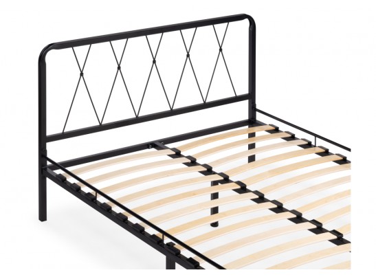 Двуспальная кровать Иоханна 18 160х200 черная в Набережных Челнах