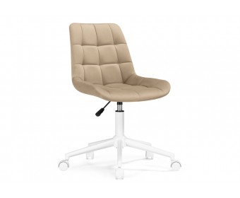 Компьютерное кресло Честер бежевый (velutto 05) / белый